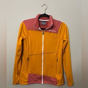 Ortovox Merino Wool Inside Full Zip Fleece Jacket Outdoors Hiking Women Medium